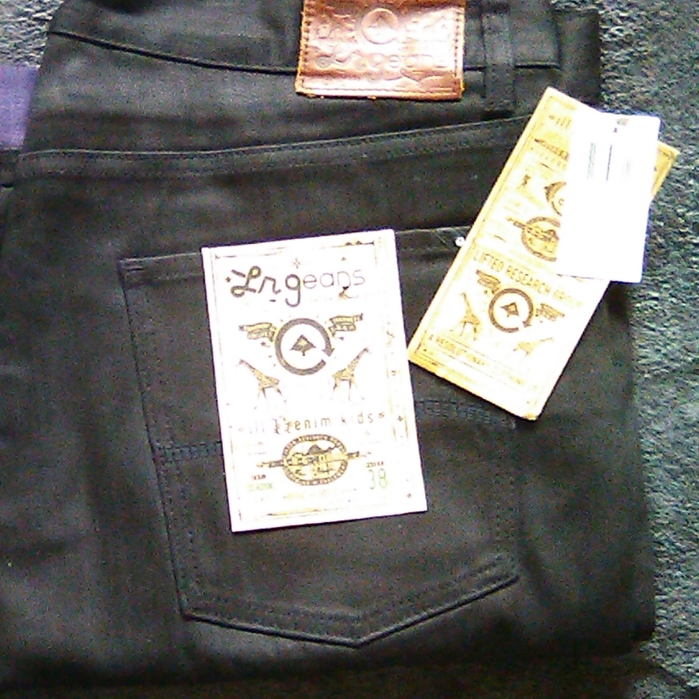 Men's LRG Jeans with purple cuff